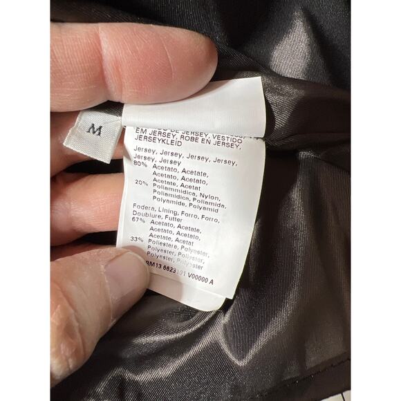 Marina Rinaldi Jersey Stone Brown Dress Womens Medium NWT - Picture 10 of 11